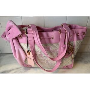 Juicy Couture Juicy Tale Tote Daydreamer Bag- Sandstone Pink NWT